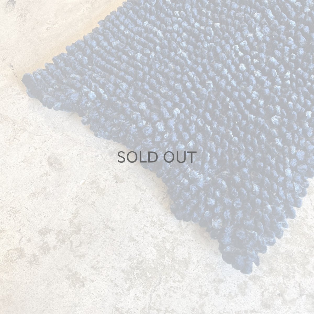 画像4: NAVY COLOR POPCORN DESIGN VERVET L/S TOPS / Ladies S~M (4)