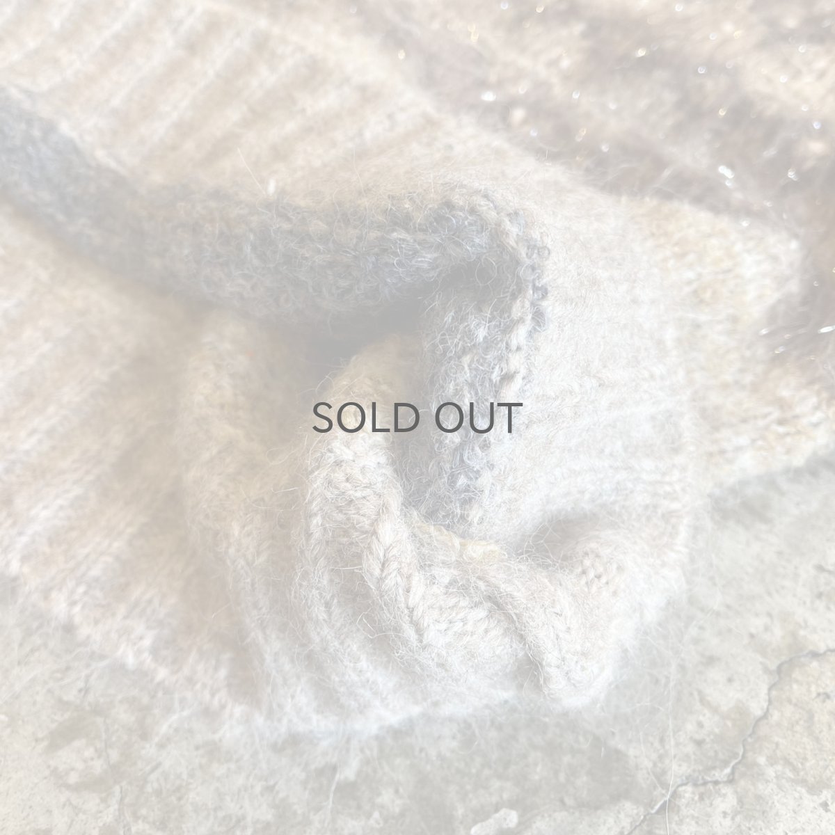 画像5: 4 COLOR BUTTON GLITTER MIX MULTI BORDER DESIGN KNIT SWEATER / Ladies M (5)