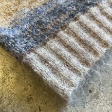 画像3: 4 COLOR BUTTON GLITTER MIX MULTI BORDER DESIGN KNIT SWEATER / Ladies M (3)