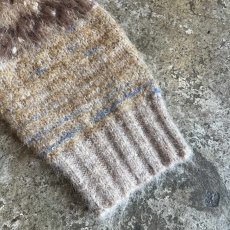 画像6: 4 COLOR BUTTON GLITTER MIX MULTI BORDER DESIGN KNIT SWEATER / Ladies M (6)