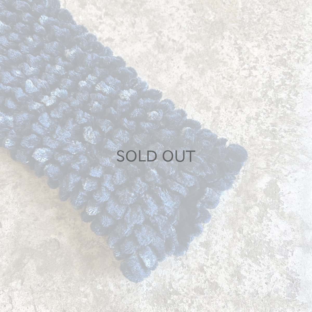 画像6: NAVY COLOR POPCORN DESIGN VERVET L/S TOPS / Ladies S~M (6)