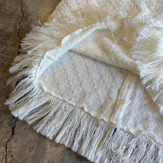 画像7: EMBOSS POINT SEQUINS ALL OVER PATTERN HEM FRINGE DESIGN SKIRT / W26~W32 (7)