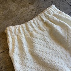 画像10: EMBOSS POINT SEQUINS ALL OVER PATTERN HEM FRINGE DESIGN SKIRT / W26~W32 (10)