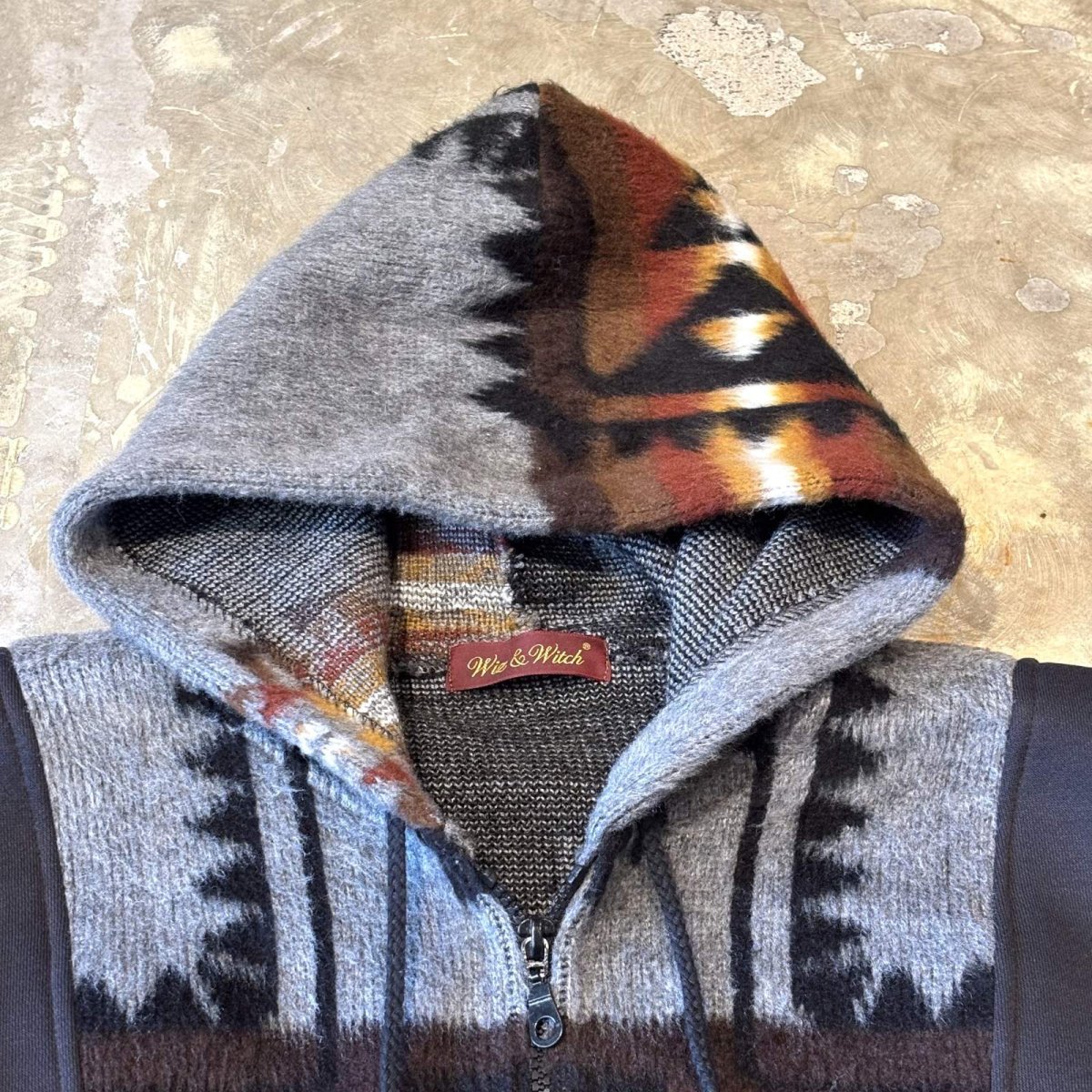 画像10: 【Wiz&Witch】"UNITED" TWO FACE NATIVE ZIP UP PARKA / OS (10)