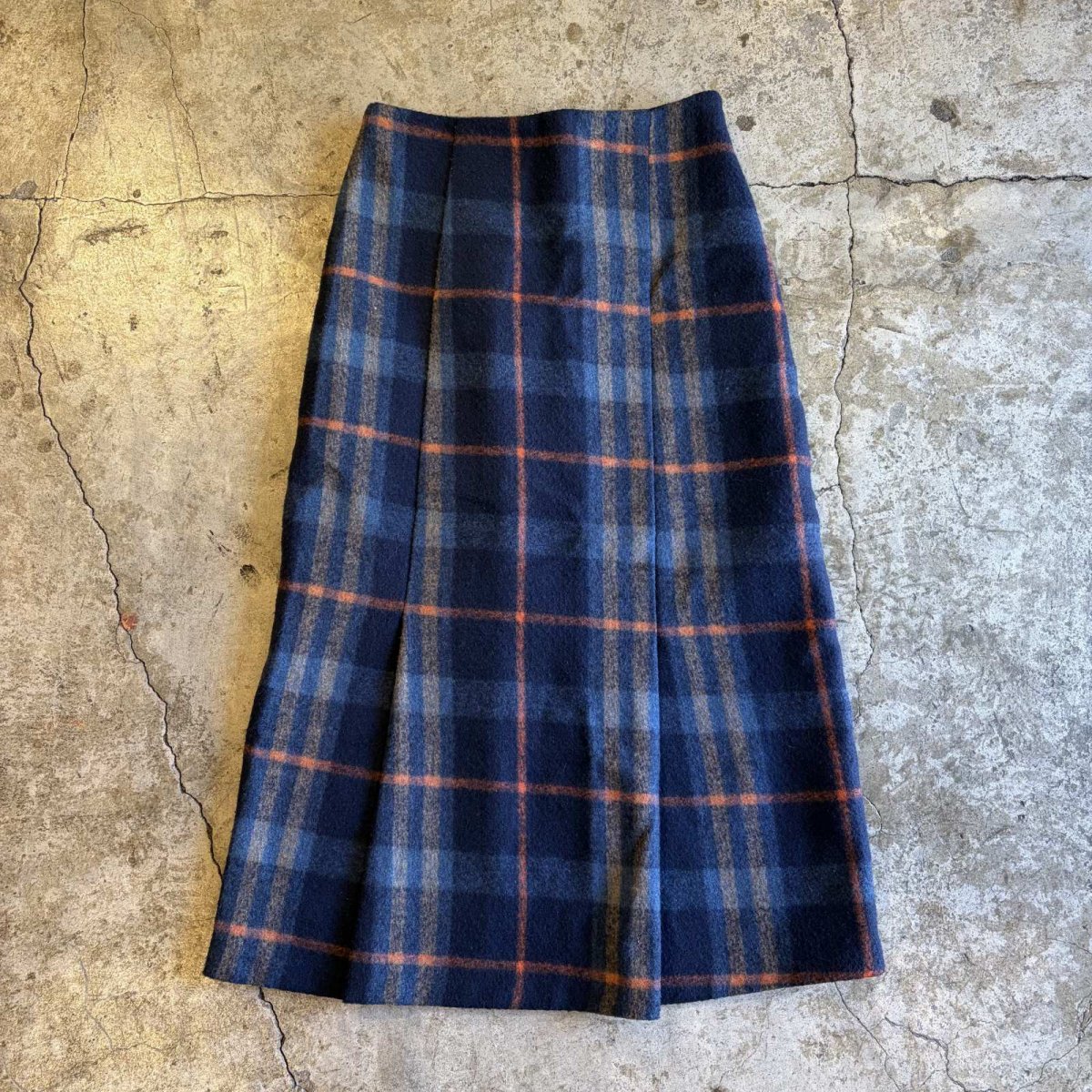 画像1: CHECK PATTERN COLOR CREASE DESIGN SKIRT / W25~W29 (1)