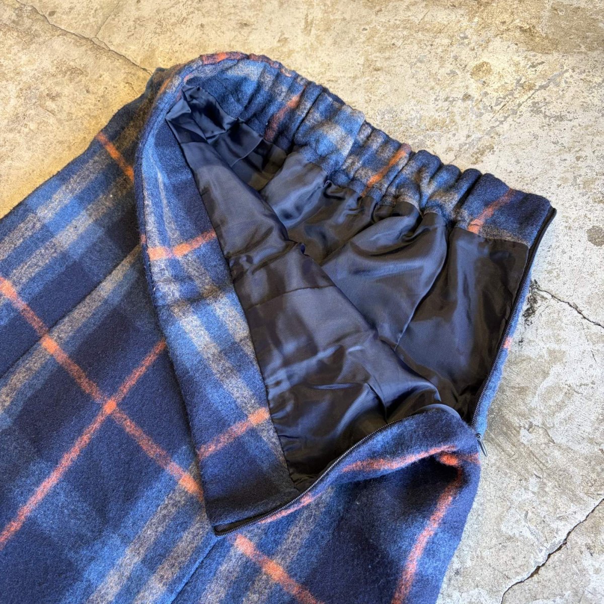 画像7: CHECK PATTERN COLOR CREASE DESIGN SKIRT / W25~W29 (7)