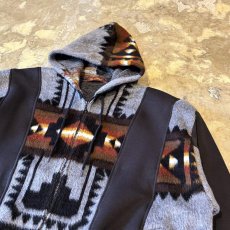 画像4: 【Wiz&Witch】"UNITED" TWO FACE NATIVE ZIP UP PARKA / OS (4)