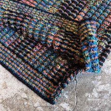 画像5: MIX COLOR ART ALL OVER PATTERN RIB KNIT L/S TOPS / Ladies M~L(L) (5)