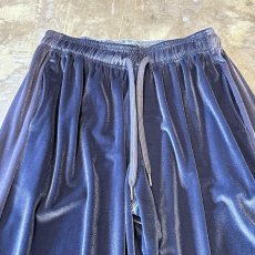 画像10: SIDE LINE WIDE SILHOUETTE VELVET PANTS / FREE (10)