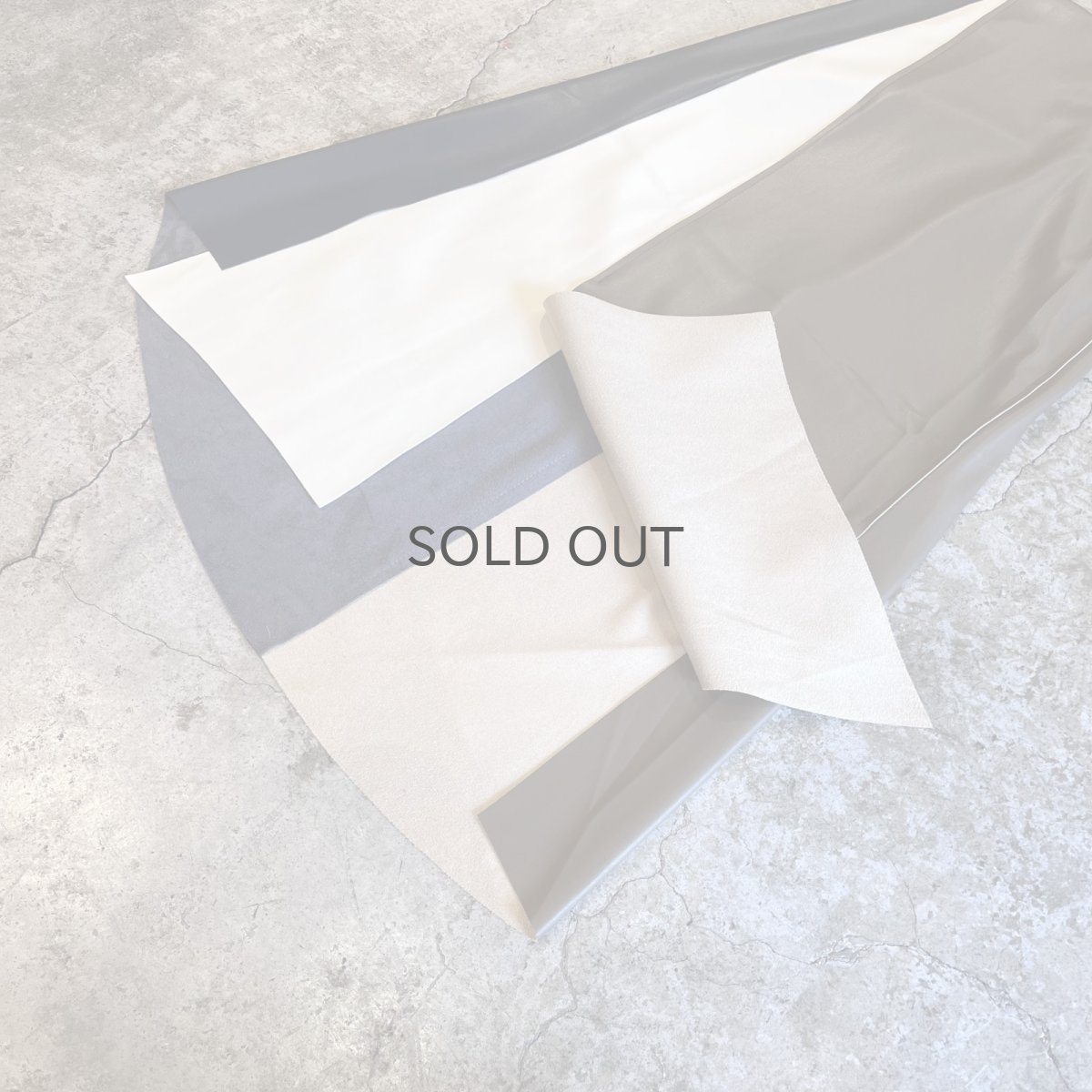 画像6: 3 COLOR DOCKING DESIGN FAUX LEATHER LONG SKIRT / W24~W30 (6)