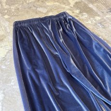 画像9: SIDE LINE WIDE SILHOUETTE VELVET PANTS / FREE (9)