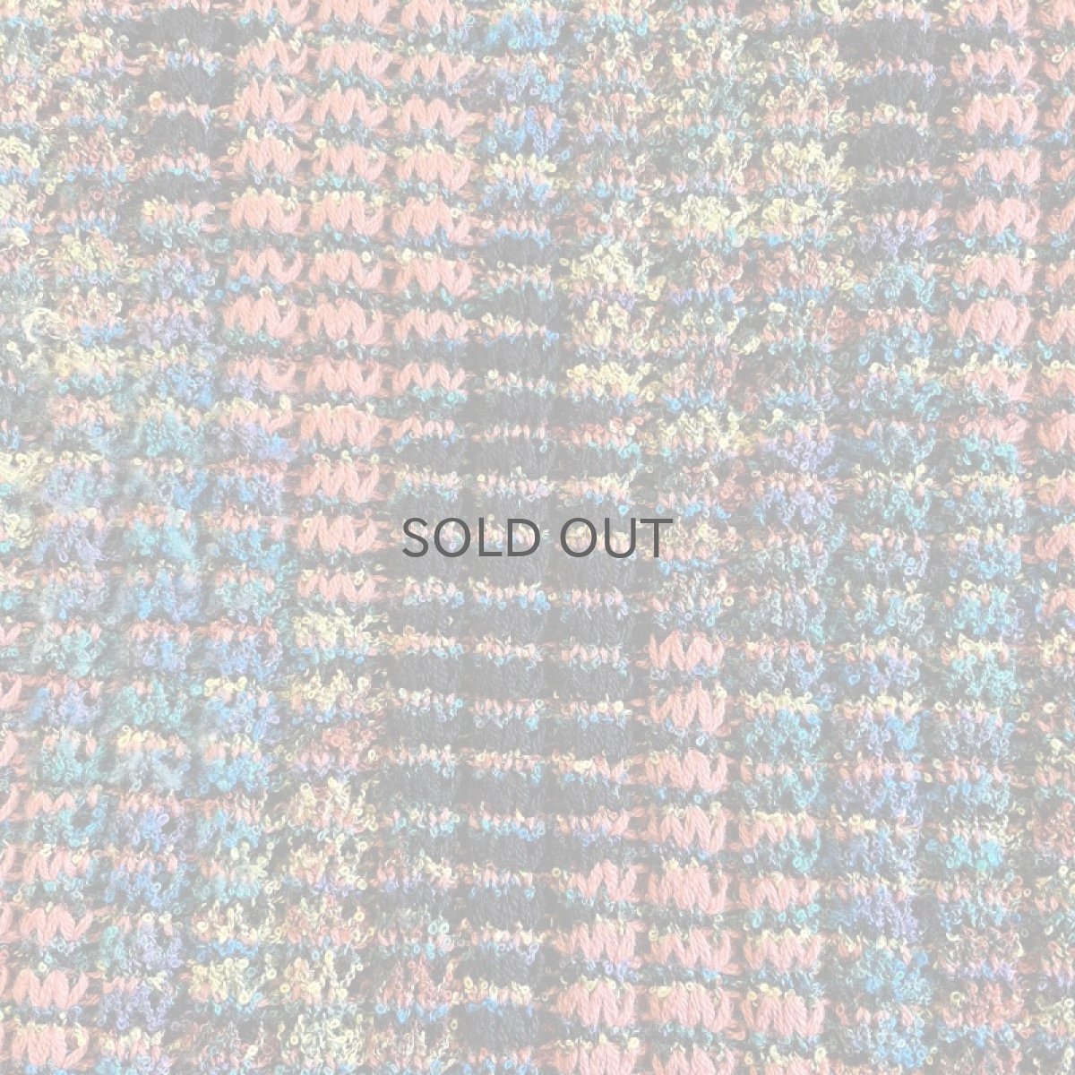 画像11: MIX COLOR ART ALL OVER PATTERN RIB KNIT L/S TOPS / Ladies M~L(L) (11)