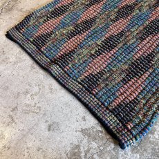 画像4: MIX COLOR ART ALL OVER PATTERN RIB KNIT L/S TOPS / Ladies M~L(L) (4)