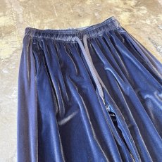 画像3: SIDE LINE WIDE SILHOUETTE VELVET PANTS / FREE (3)