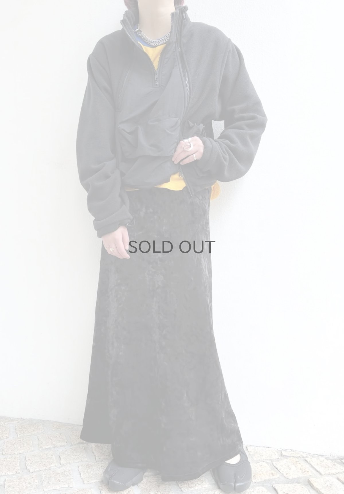 画像18: 【WONDERGROUND】3 ZIP FLEECE JACKET  / BLACK / OS (18)