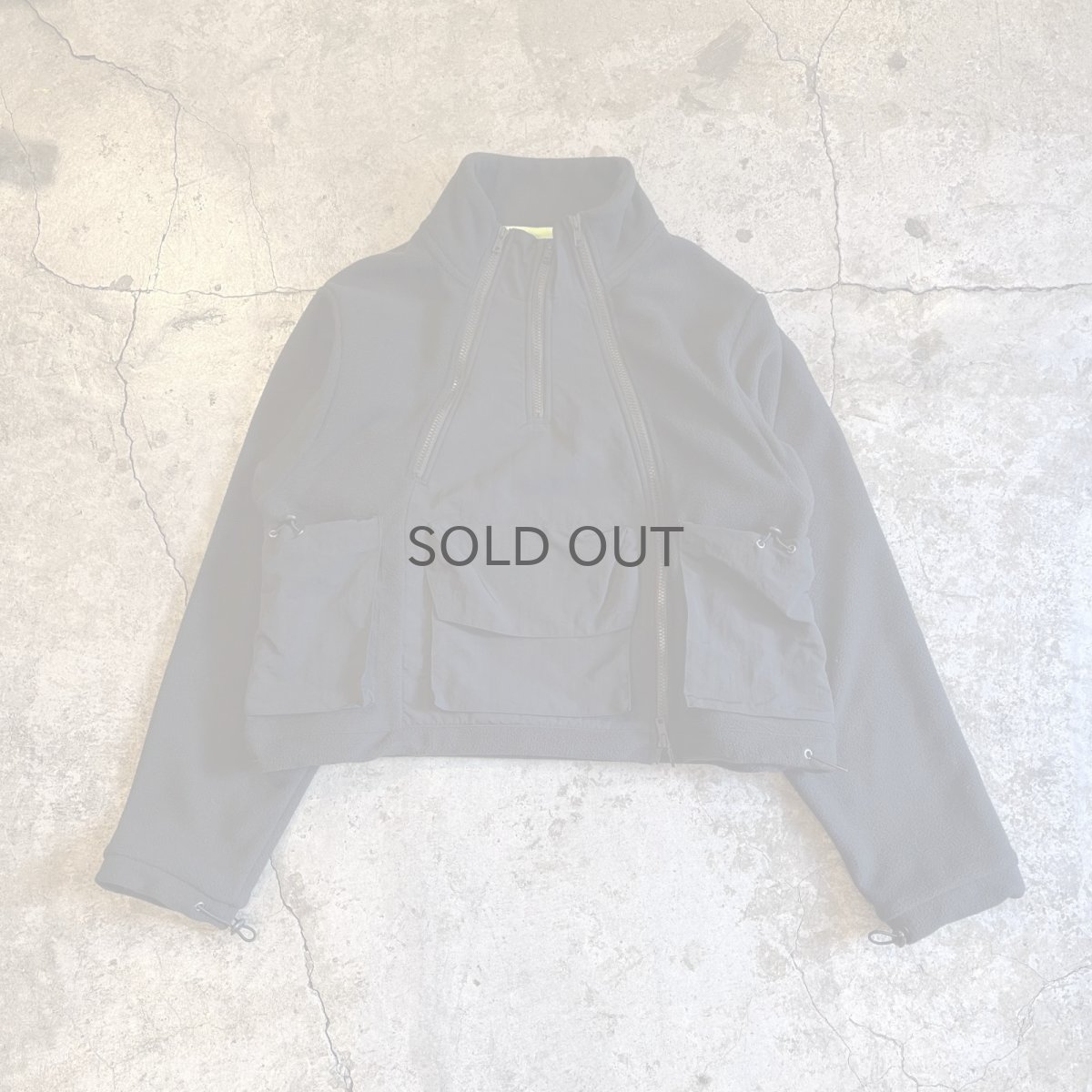 画像1: 【WONDERGROUND】3 ZIP FLEECE JACKET  / BLACK / OS (1)