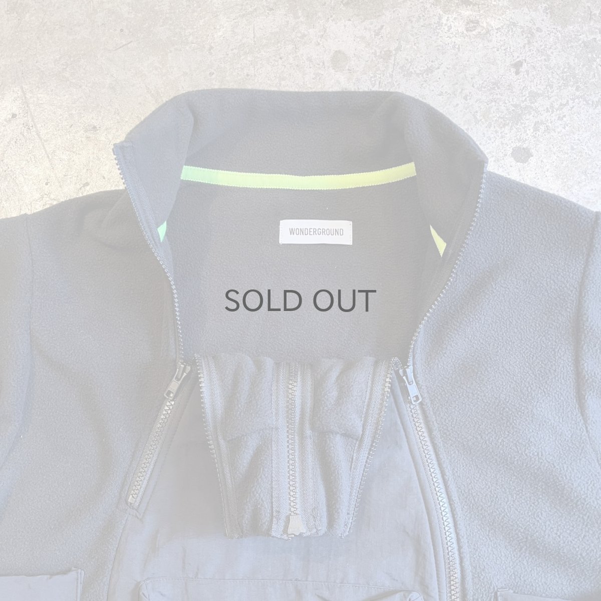 画像13: 【WONDERGROUND】3 ZIP FLEECE JACKET  / BLACK / OS (13)