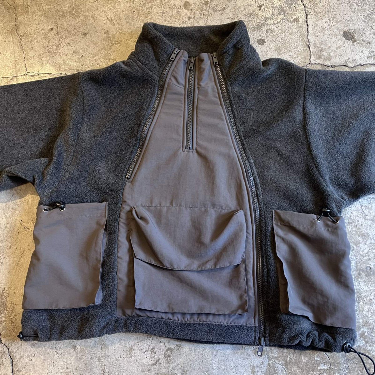 画像4: 【WONDERGROUND】3 ZIP FLEECE JACKET  / GREY / OS (4)