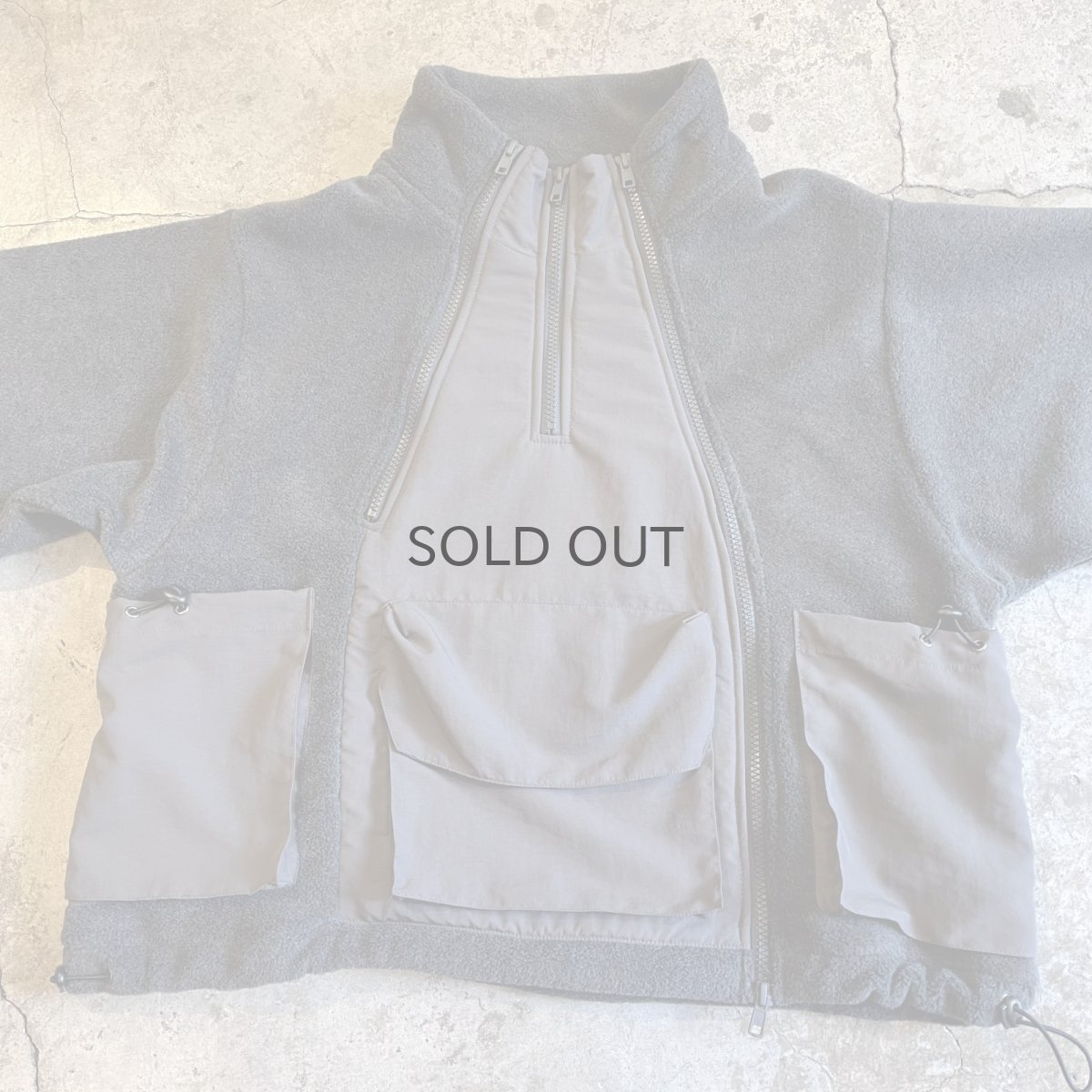 画像4: 【WONDERGROUND】3 ZIP FLEECE JACKET  / GREY / OS (4)