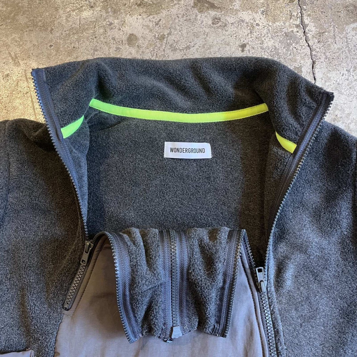 画像13: 【WONDERGROUND】3 ZIP FLEECE JACKET  / GREY / OS (13)