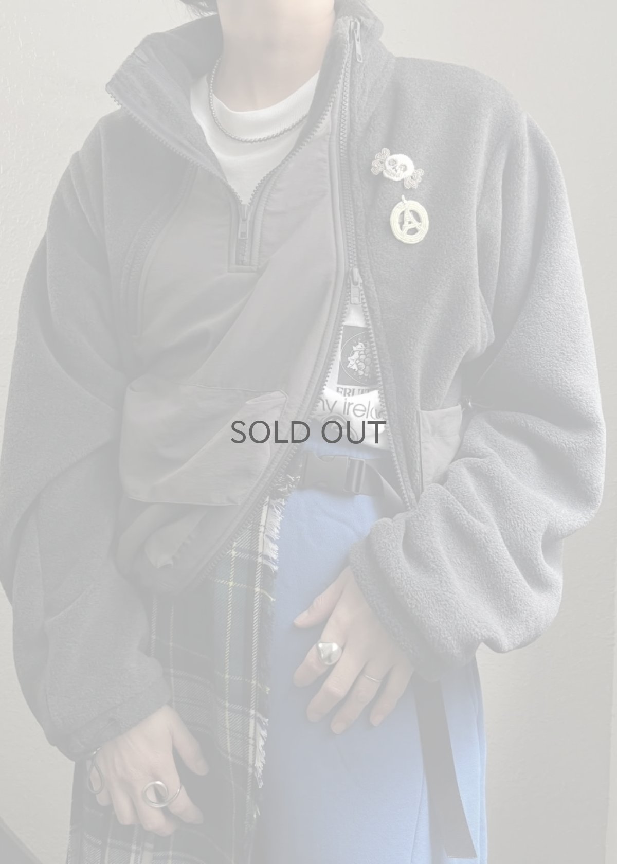 画像15: 【WONDERGROUND】3 ZIP FLEECE JACKET  / GREY / OS (15)