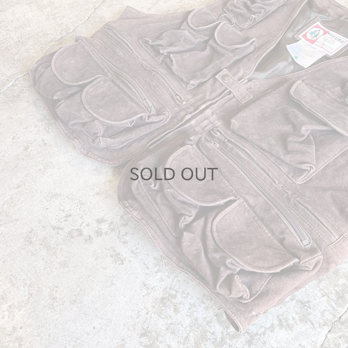 画像4: 14 POCKET DESIGN REAL SUEDE LEATHER VEST / Ladies M (4)