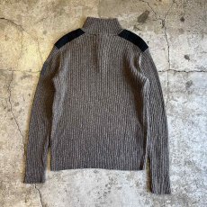 画像2: 【Calvin Klein】MIX COLOR MARBLING PATTERN HALF ZIP RIB COTTON KNIT L/S TOPS  / Ladies M(S) (2)