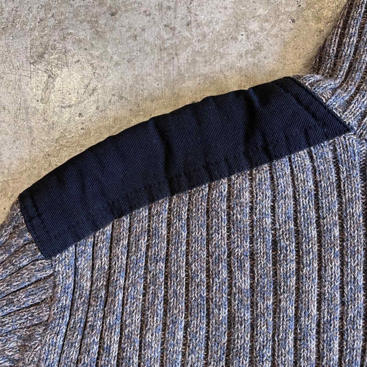 画像12: 【Calvin Klein】MIX COLOR MARBLING PATTERN HALF ZIP RIB COTTON KNIT L/S TOPS  / Ladies M(S) (12)