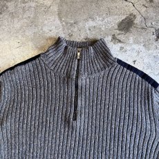 画像8: 【Calvin Klein】MIX COLOR MARBLING PATTERN HALF ZIP RIB COTTON KNIT L/S TOPS  / Ladies M(S) (8)