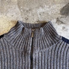 画像10: 【Calvin Klein】MIX COLOR MARBLING PATTERN HALF ZIP RIB COTTON KNIT L/S TOPS  / Ladies M(S) (10)