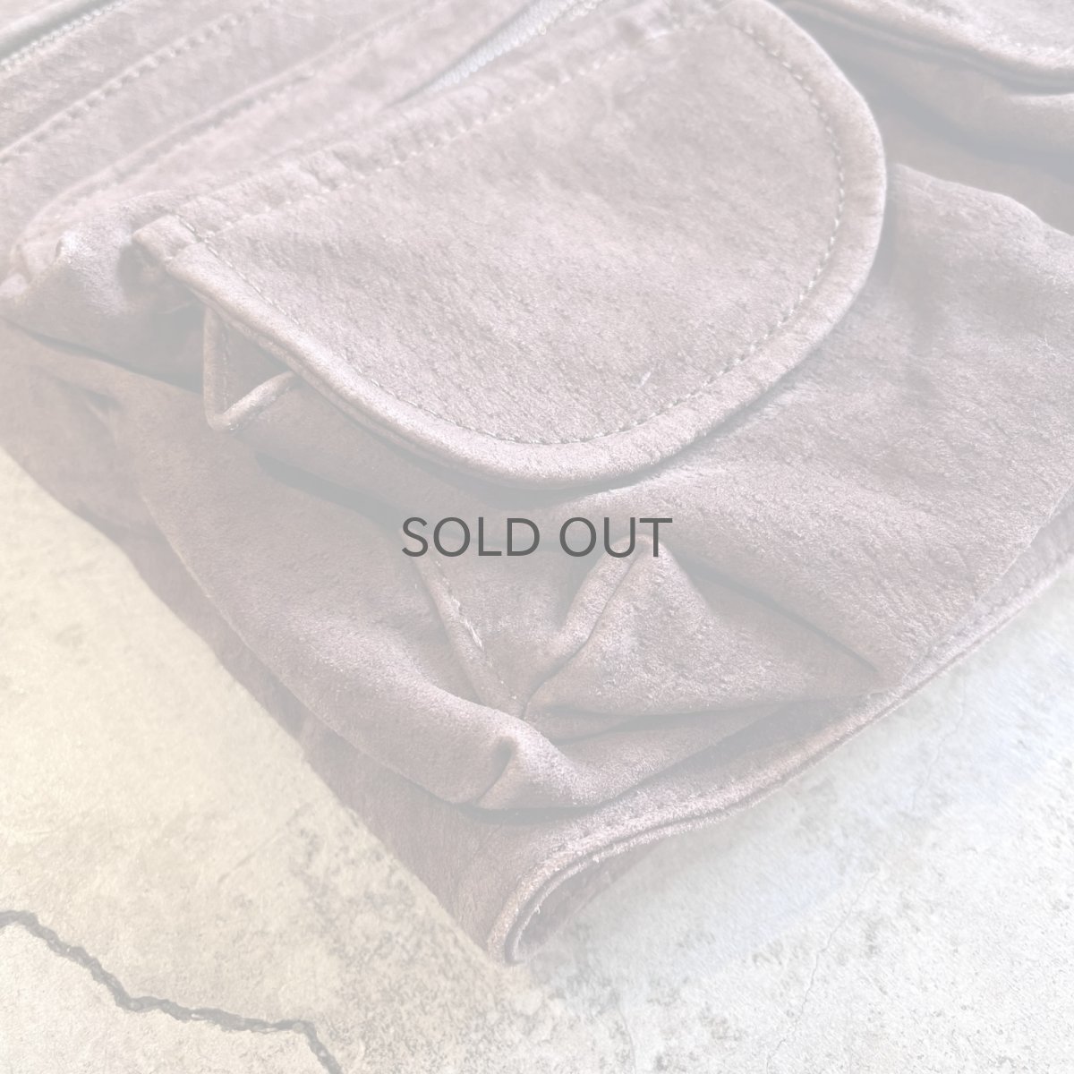 画像3: 14 POCKET DESIGN REAL SUEDE LEATHER VEST / Ladies M (3)