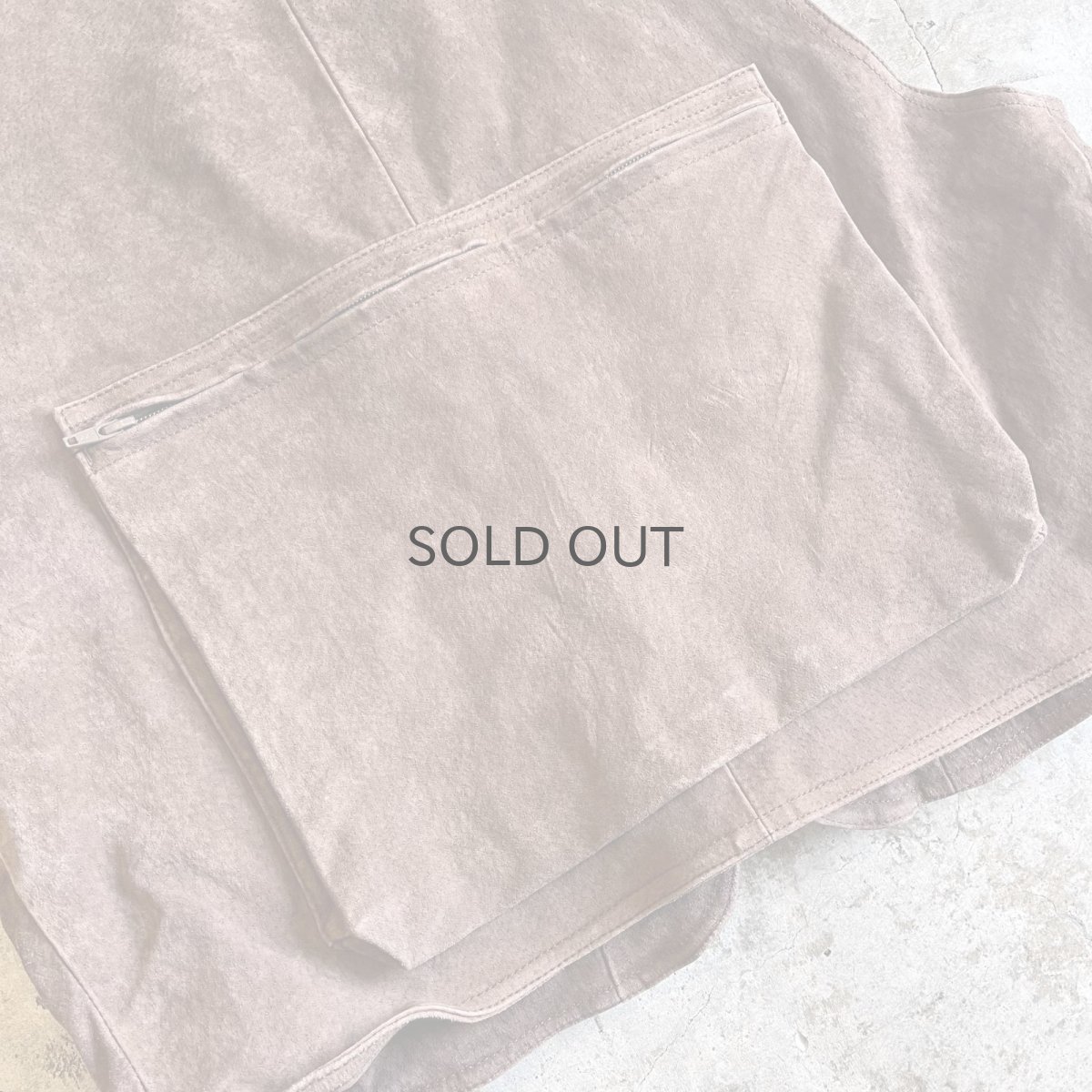 画像11: 14 POCKET DESIGN REAL SUEDE LEATHER VEST / Ladies M (11)