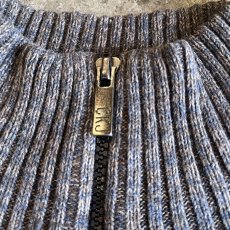 画像9: 【Calvin Klein】MIX COLOR MARBLING PATTERN HALF ZIP RIB COTTON KNIT L/S TOPS  / Ladies M(S) (9)