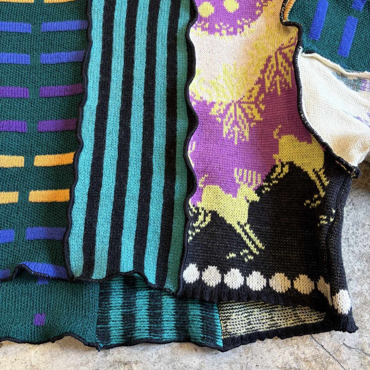 画像5: 【Wiz&Witch】"UNITED" DECORATIVE KNIT / OS (5)