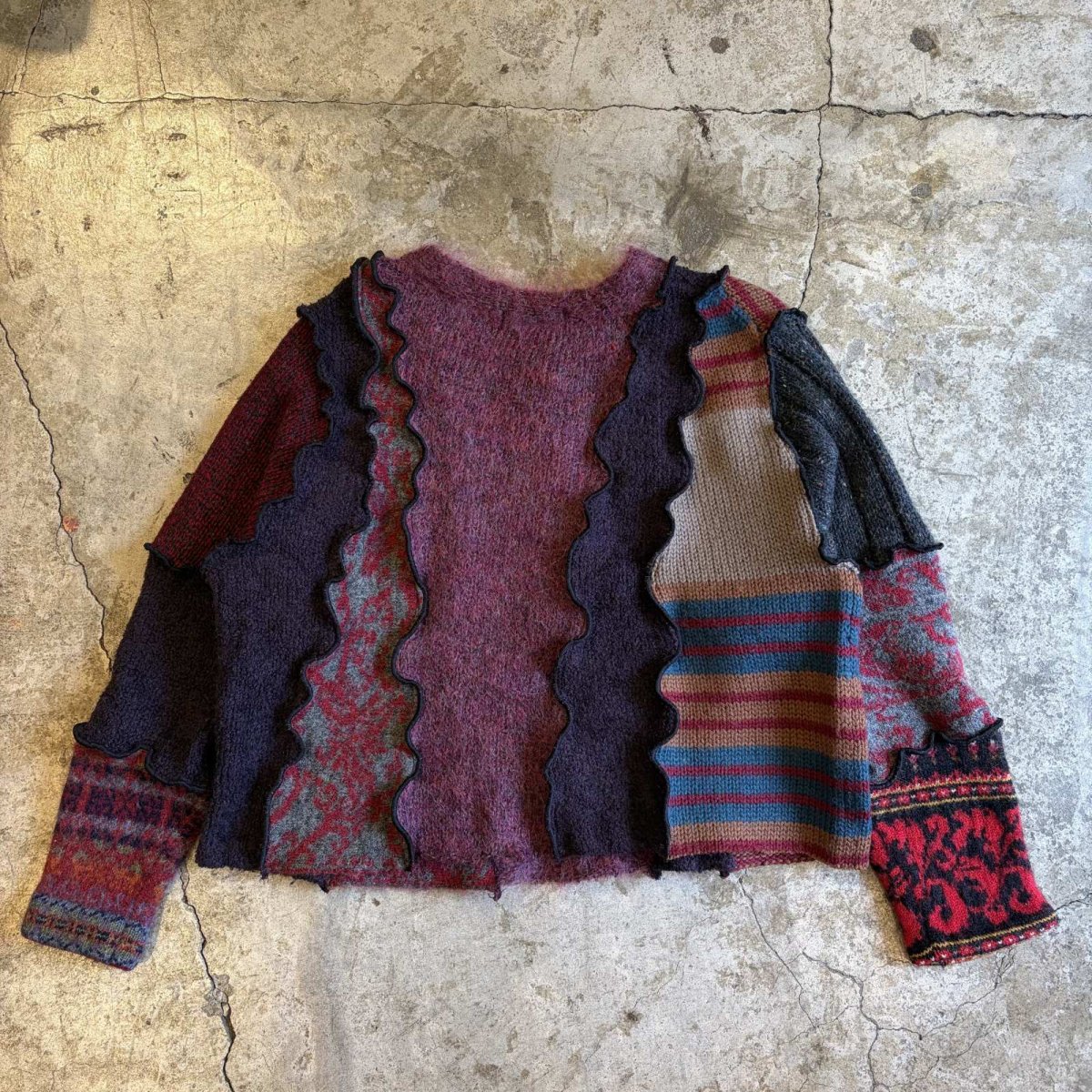 画像2: 【Wiz&Witch】"OUT STITCH" DECO KNIT / OS (2)