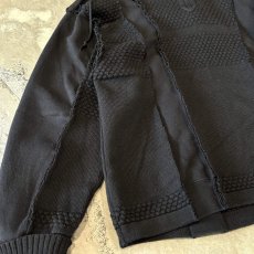 画像5: 【Wiz&Witch】"UNITED" TWO FACE COLLAGE HALF SIP SWEATER  / OS (5)