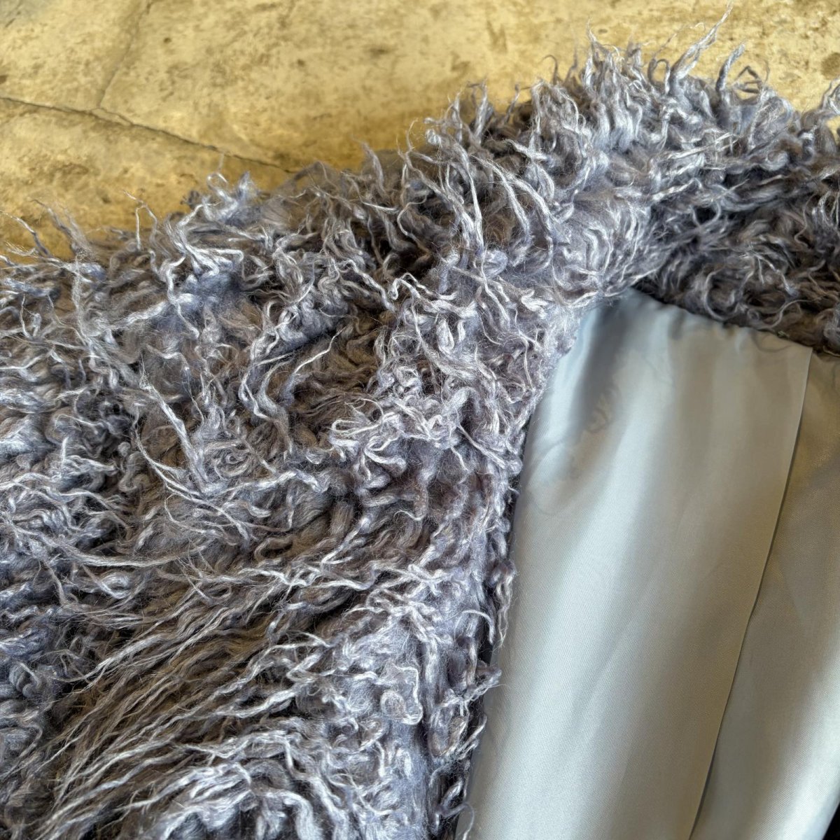 画像6: COLOR DESIGN VOLUME SHAGGY JACKET / Ladies L (6)