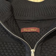 画像12: 【Wiz&Witch】"UNITED" TWO FACE COLLAGE HALF SIP SWEATER  / OS (12)