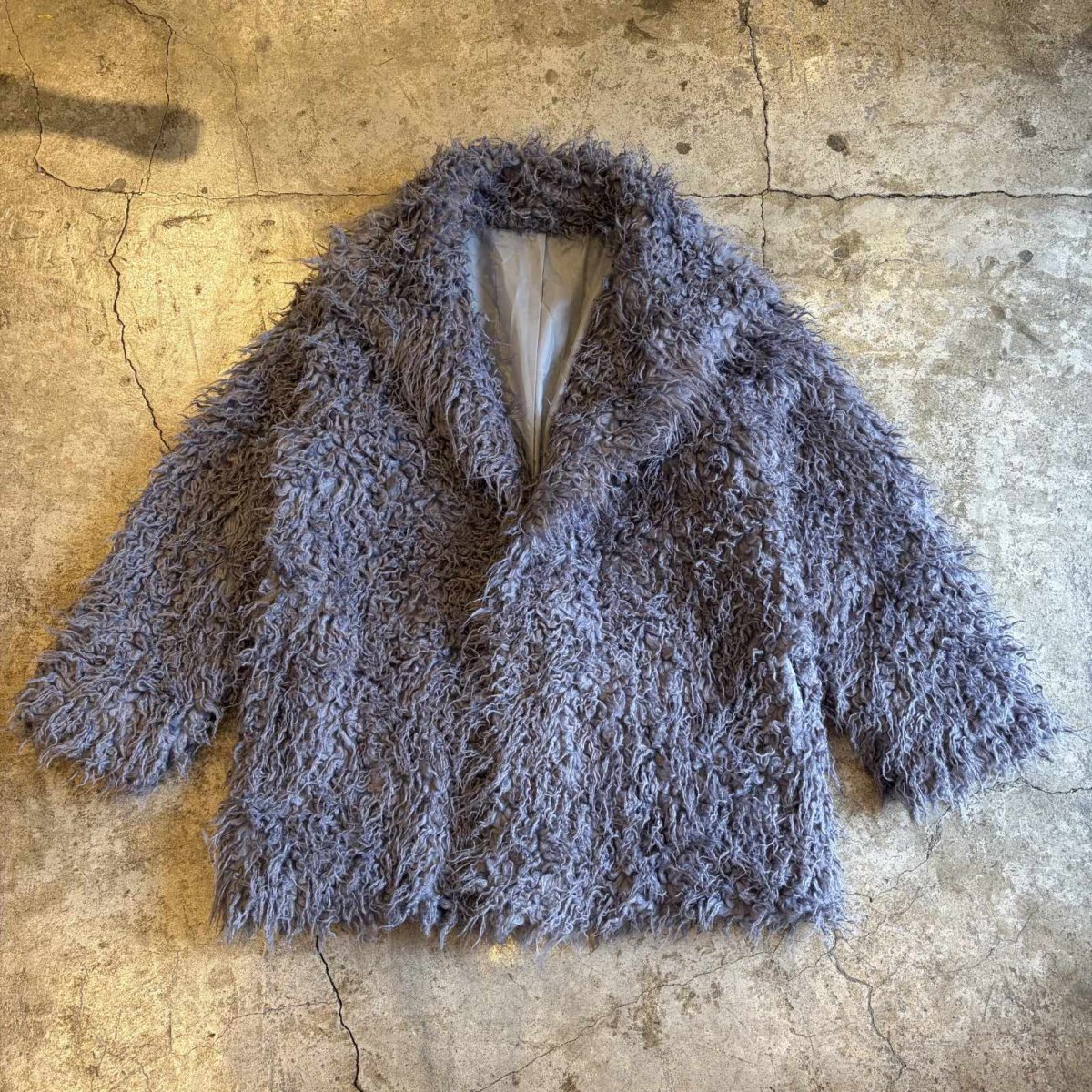 画像1: COLOR DESIGN VOLUME SHAGGY JACKET / Ladies L (1)
