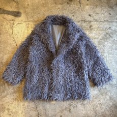画像1: COLOR DESIGN VOLUME SHAGGY JACKET / Ladies L (1)