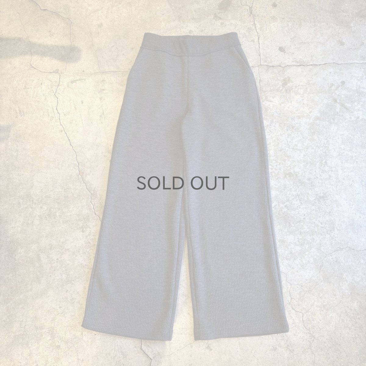 画像1: GREY COLOR DESIGN KNIT PANTS / W26~W32 (1)