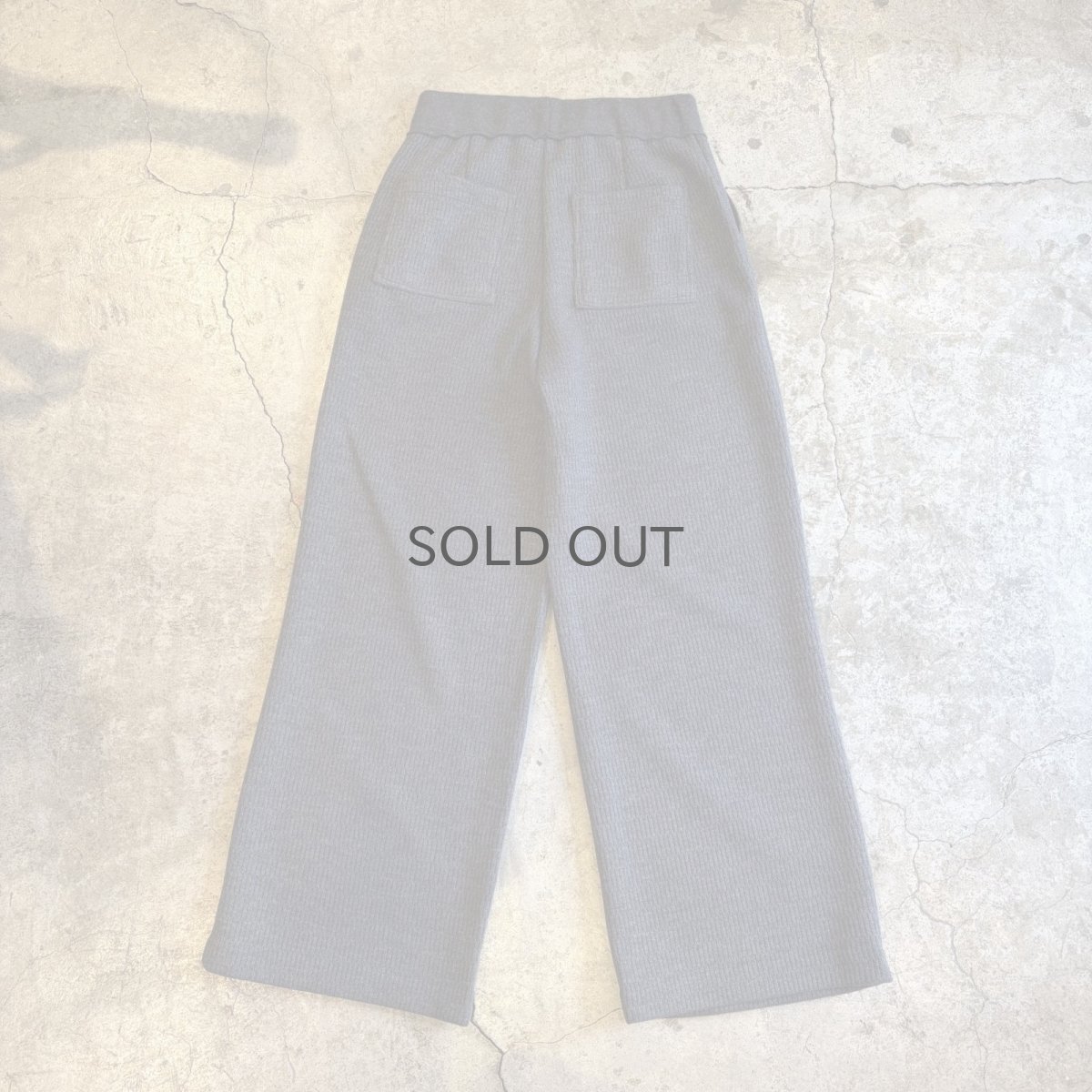 画像2: GREY COLOR DESIGN KNIT PANTS / W26~W32 (2)