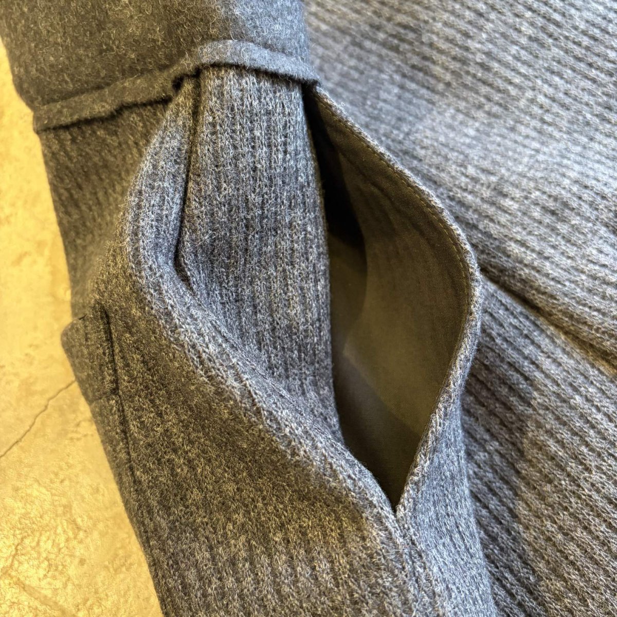 画像4: GREY COLOR DESIGN KNIT PANTS / W26~W32 (4)