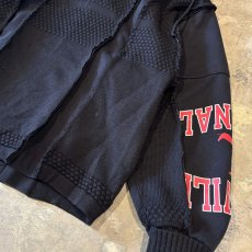 画像6: 【Wiz&Witch】"UNITED" TWO FACE COLLAGE HALF SIP SWEATER  / OS (6)