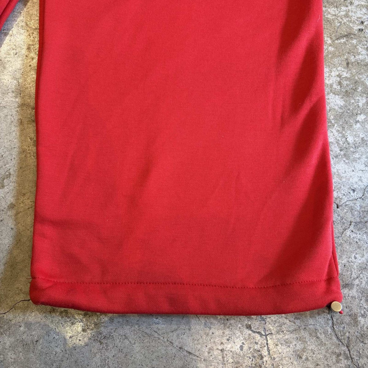 画像4: RED COLOR TUCK DESIGN SWEAT PANTS / W22~W34 (4)