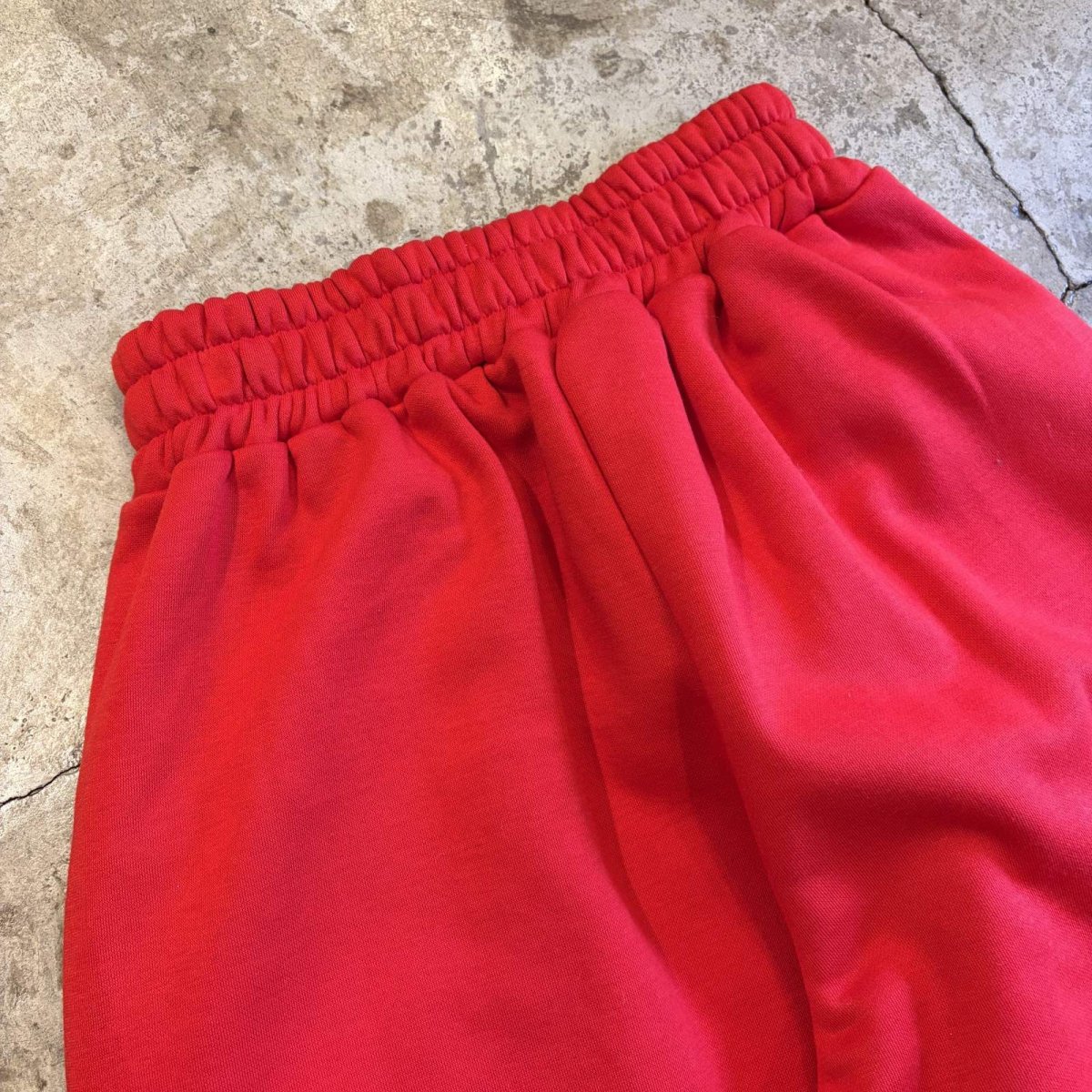 画像10: RED COLOR TUCK DESIGN SWEAT PANTS / W22~W34 (10)