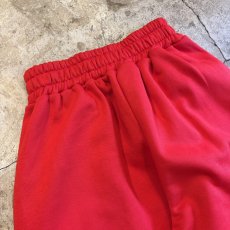 画像10: RED COLOR TUCK DESIGN SWEAT PANTS / W22~W34 (10)