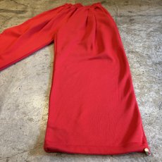 画像5: RED COLOR TUCK DESIGN SWEAT PANTS / W22~W34 (5)