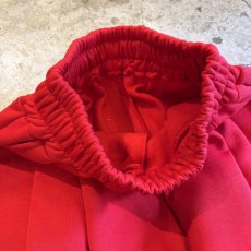 画像9: RED COLOR TUCK DESIGN SWEAT PANTS / W22~W34 (9)