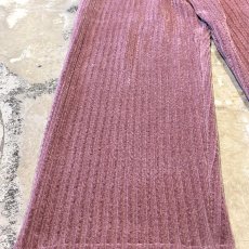 画像7: 【WONDERGROUND】RIB WIDE SILHOUETTE VELOUR PANTS / PINK / OS (7)